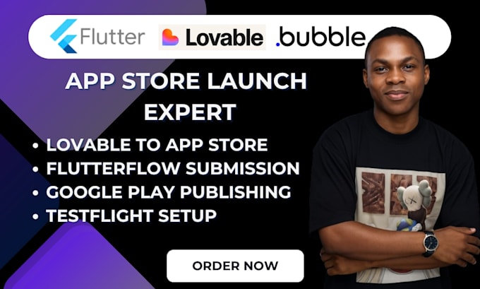 lovable flutter flutterflow app store google play store publishing submission