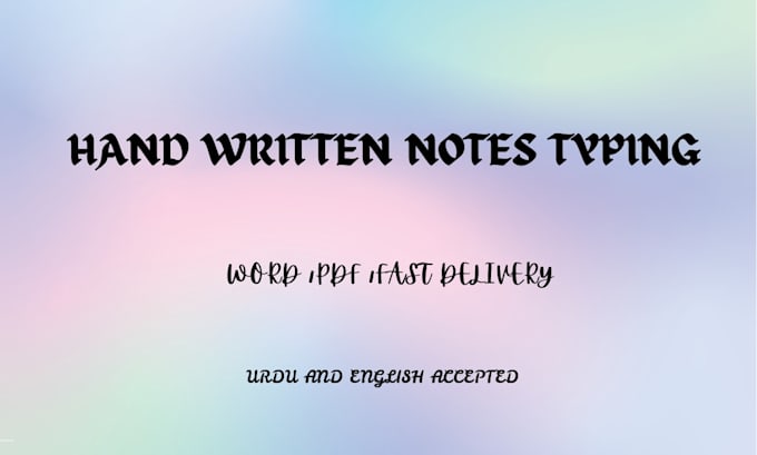 convert handwritten notes to word or pdf fast