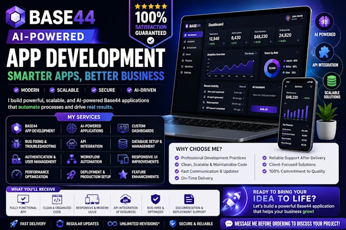 build saas dashboards using base44