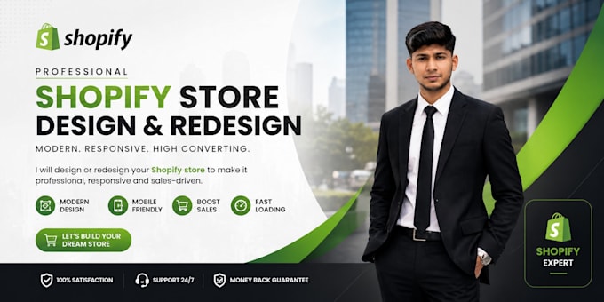 develop a responsive shopify ecommerce website