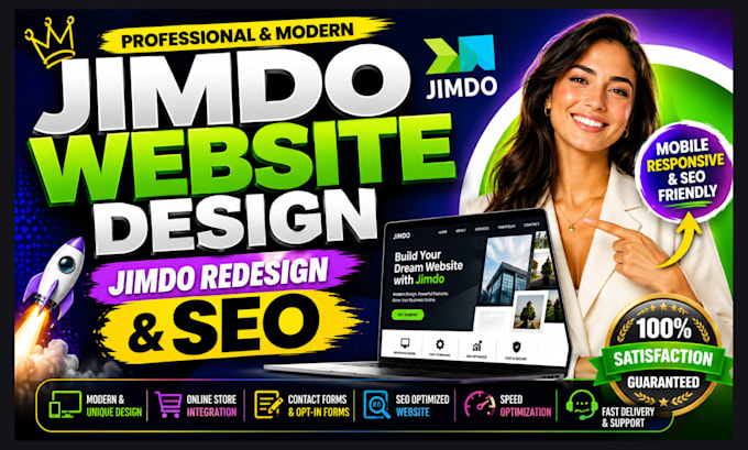 jimdo website design jimdo website redesign jimdo SEO online store landing page
