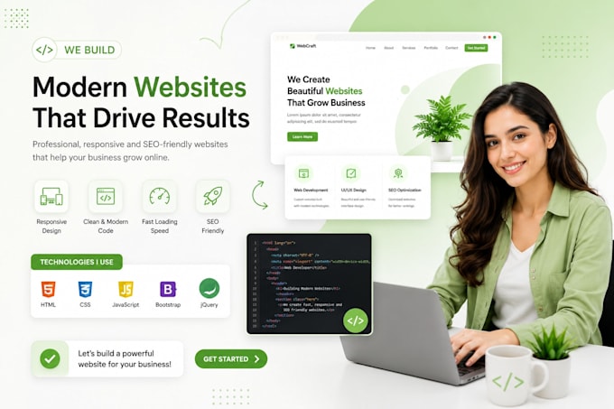 develop a custom website