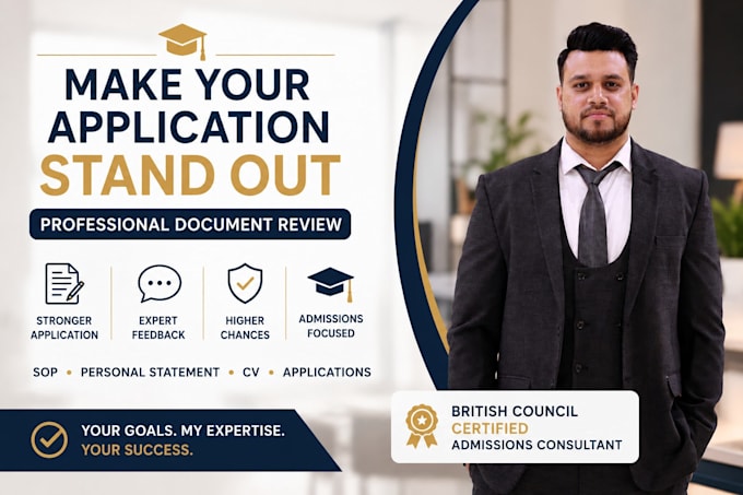 review and edit your sop, personal statement, and university application