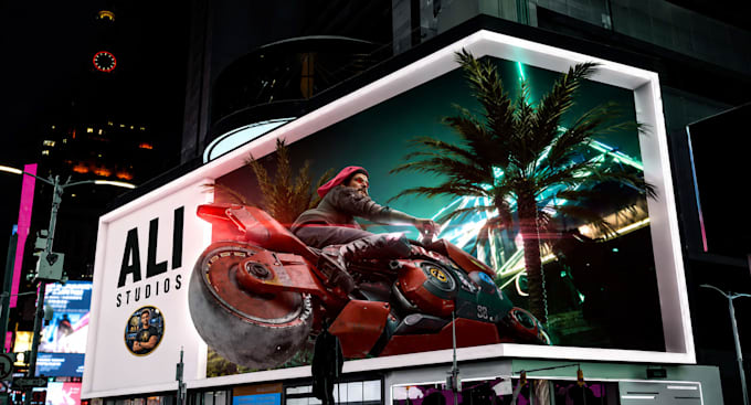 create stunning 3d billboard animation for your brand