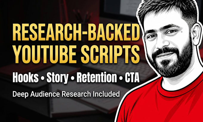 do youtube video script writingbacked by deep research