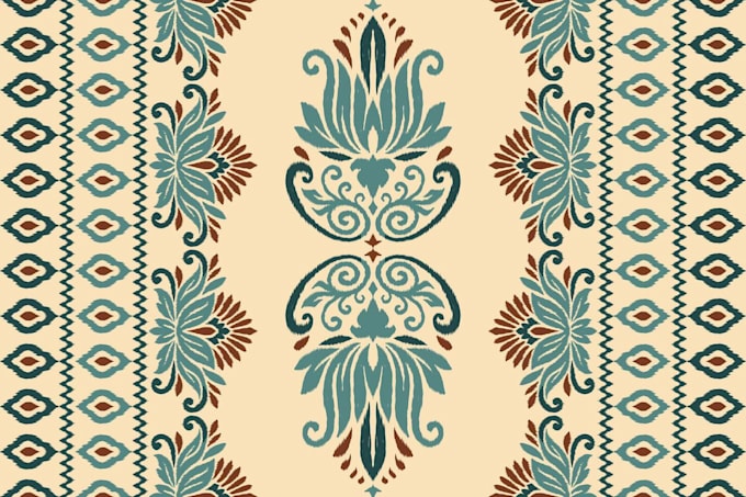 design ethnic floral seamless patterns for fabric