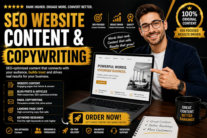 be your SEO website content writer and website copywriter