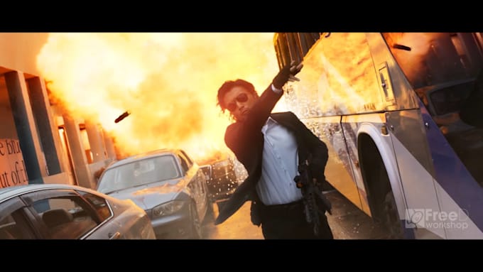 do visual effect, cgi compositing, fire explosion, fire and smoke effects