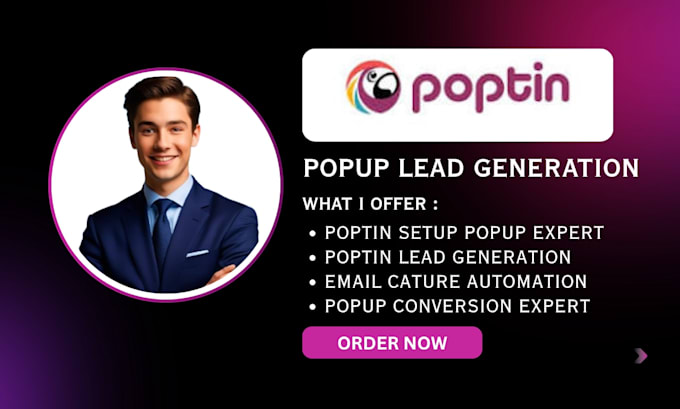 set up poptin popup lead generation email capture automation conversion optimize