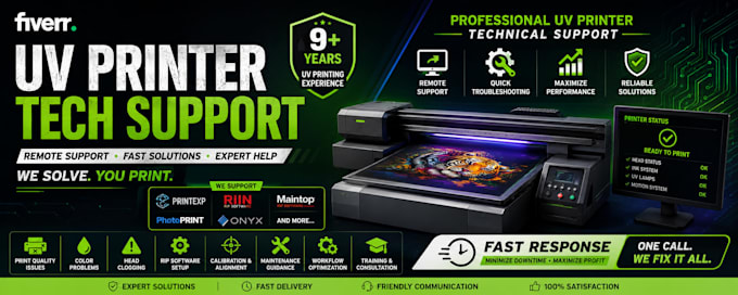 troubleshoot and fix your uv printer remotely with expert support