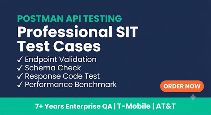write postman API sit test cases for your application