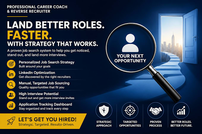 be your reverse recruiter, do job search and application