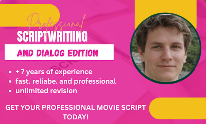 write movie script, screenwriting, feature film script, screenplay, TV script