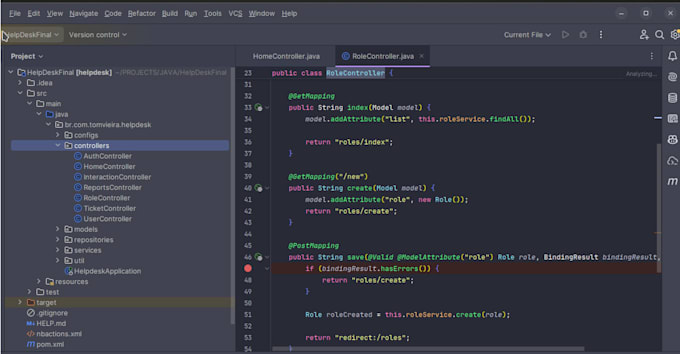 expert java developer, spring boot, microservices, backend and bug fixing