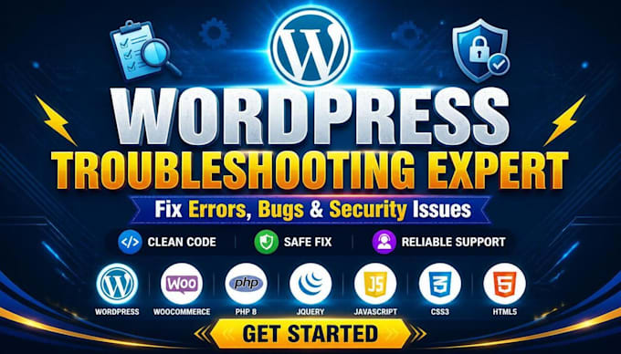 do wordpress error forensics, root cause fix and secure