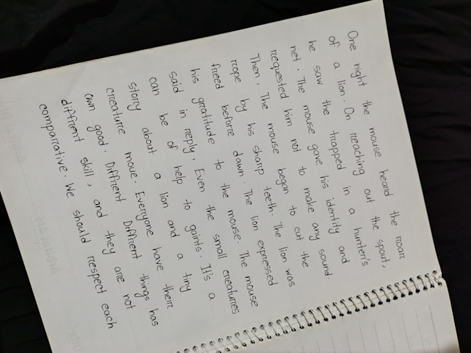 write neat handwritten documents