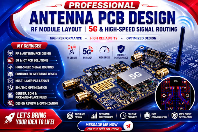 do antenna pcb design, rf module layout, 5g and high speed signal routing