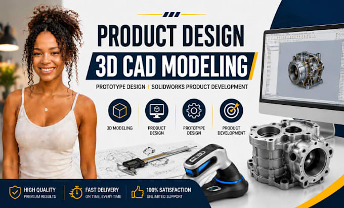 product design, 3d cad modeling, prototype design solidworks product development