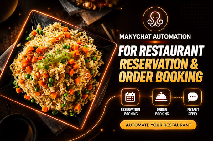 setup manychat automation for restaurant reservation and order booking