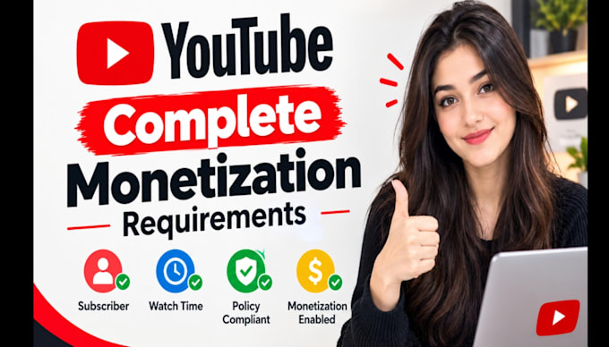 do complete youtube channel monetization and organic promotion