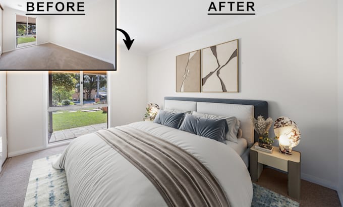 provide virtual staging, virtual renovation and decluttering