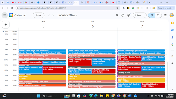 be your calendar management and scheduling virtual assistant