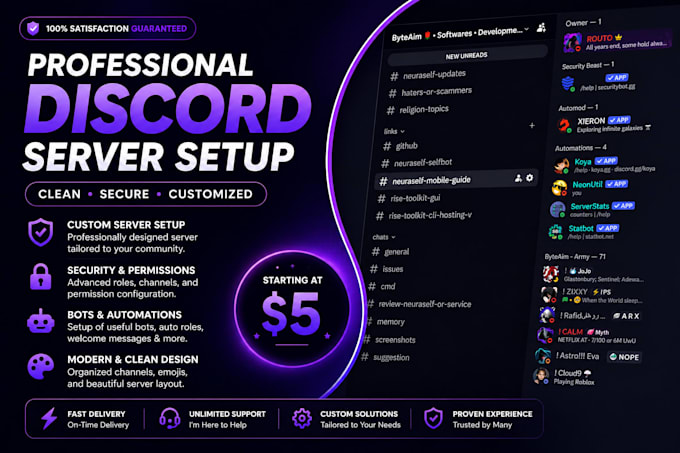 setup a professional discord server