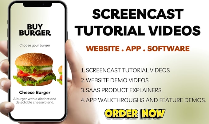 create screencast tutorial video demo website tutorial saas demo explaner app HD