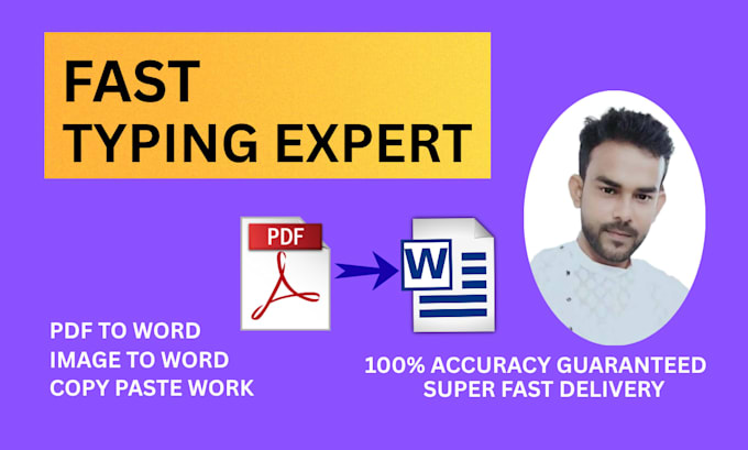 do fast typing and accurate PDF, image to word conversion