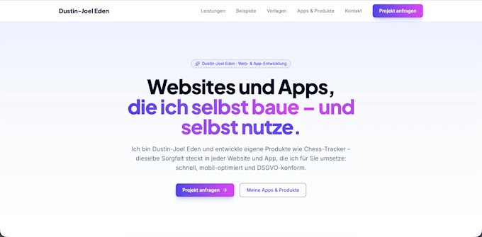 build a modern business website