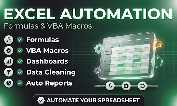 create advanced excel formulas and automated spreadsheets