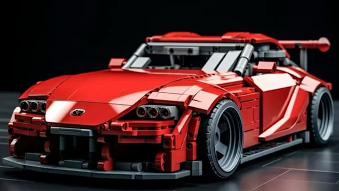 design custom lego vehicle, house, minifigure with pdf manual and xml part list