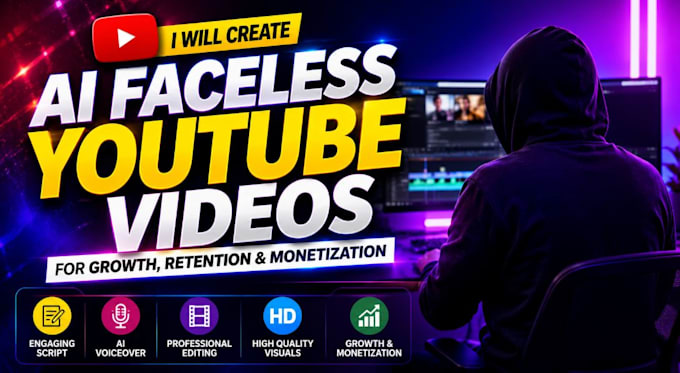 create ai faceless videos for growth, retention and monetization