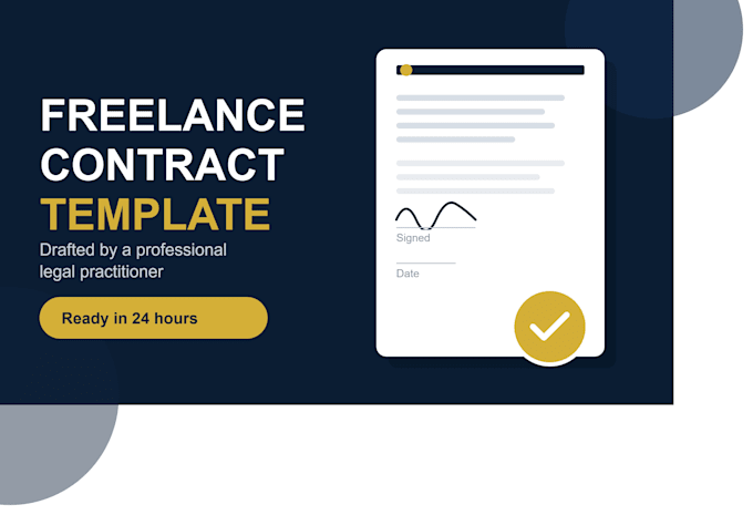 provide a drafted freelancer contract template