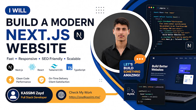 build a modern nextjs website