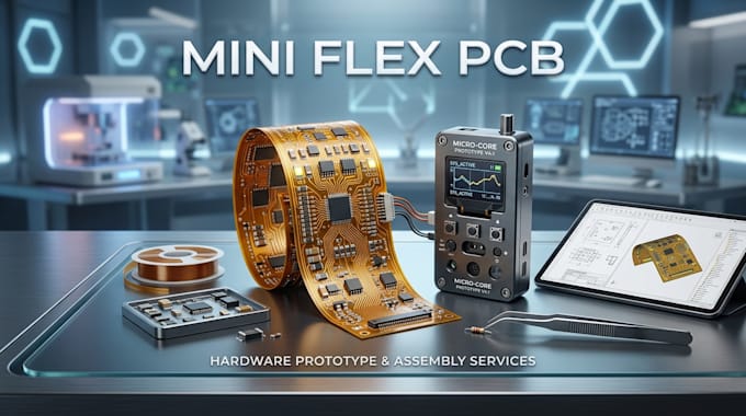 design miniature flex pcb, circuit board and hardware prototypes