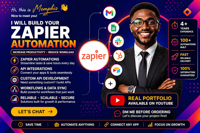 develop zapier automation and api integration