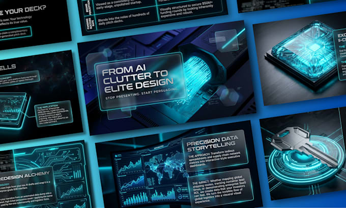design,redesign your ai generated pitch deck or presentation
