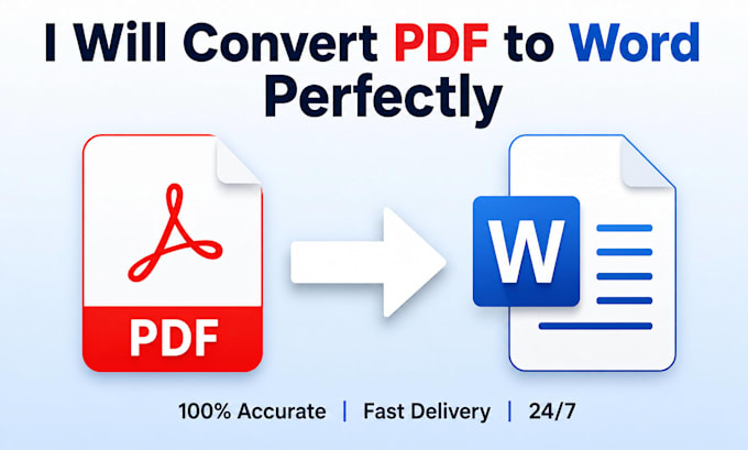 professional PDF to word data entry with 100 accuracy