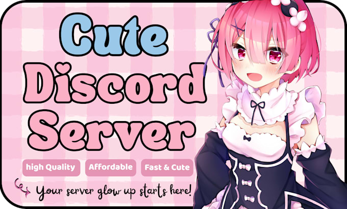 create a cute ,aesthetic ,vtuber or gaming discord server