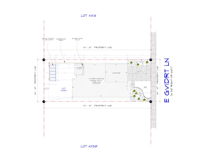draw autocad site plans, plot plans, blueprints for permits