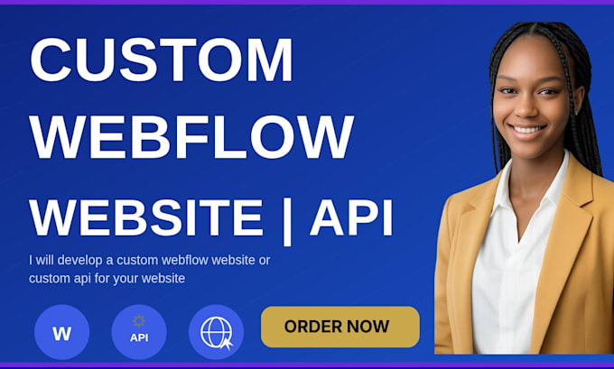 design a custom responsive webflow website