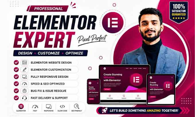 be your elementor expert and wordpress developer