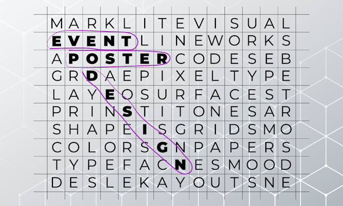 design an event poster, flyer or promotional visual