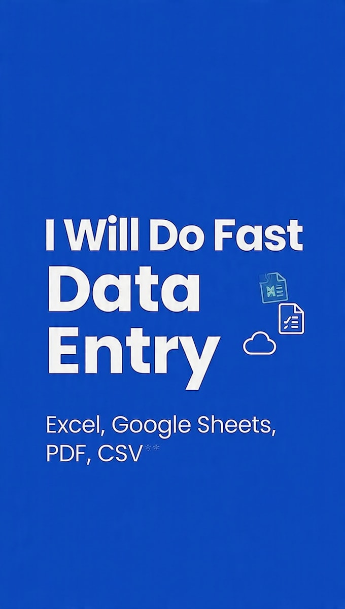 do cheap excel data entry, copy paste, typing in 1 day