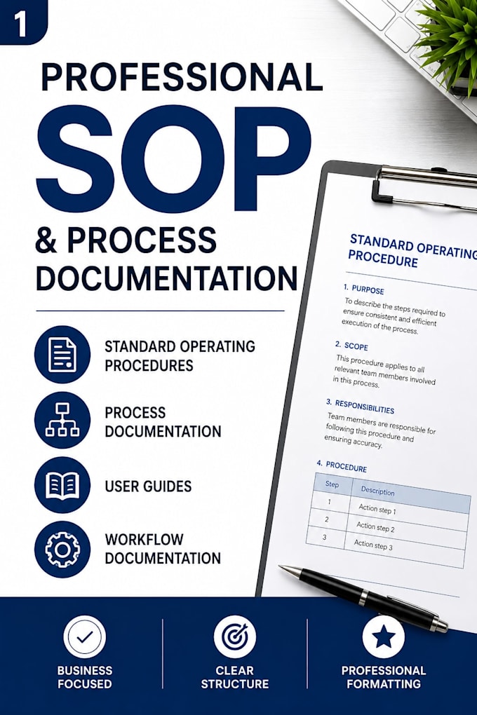 create a proffesional sops and business documentation