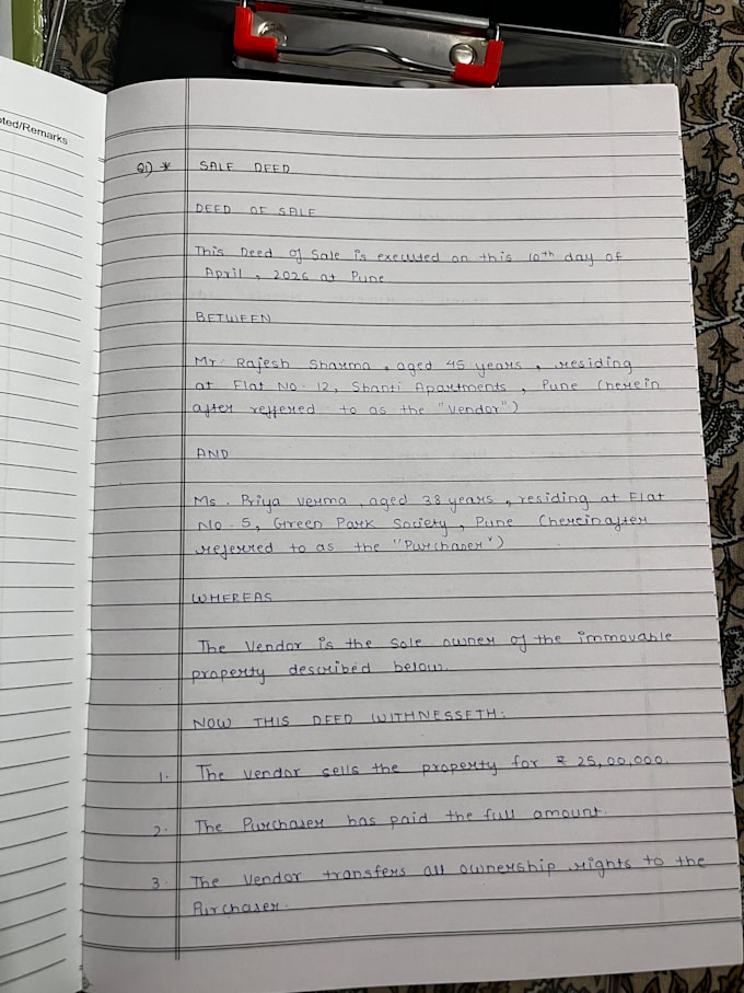 do neat handwritten notes and handwritten assignments