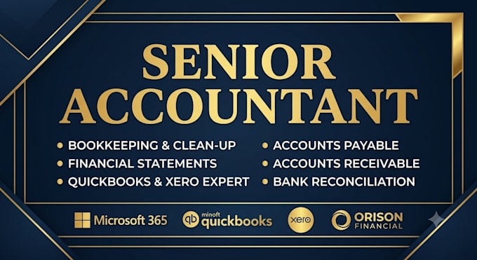 be your senior accountant and prepare financial statements