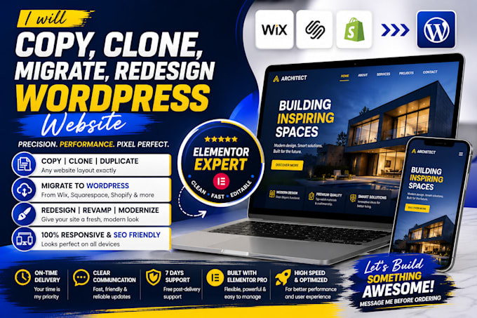 copy clone migrate wordpress website redesign wordpress website revamp wordpress