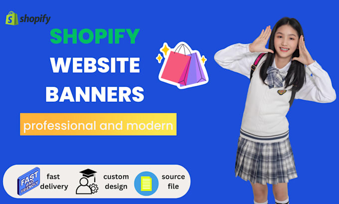 design custom shopify hero images and website banners